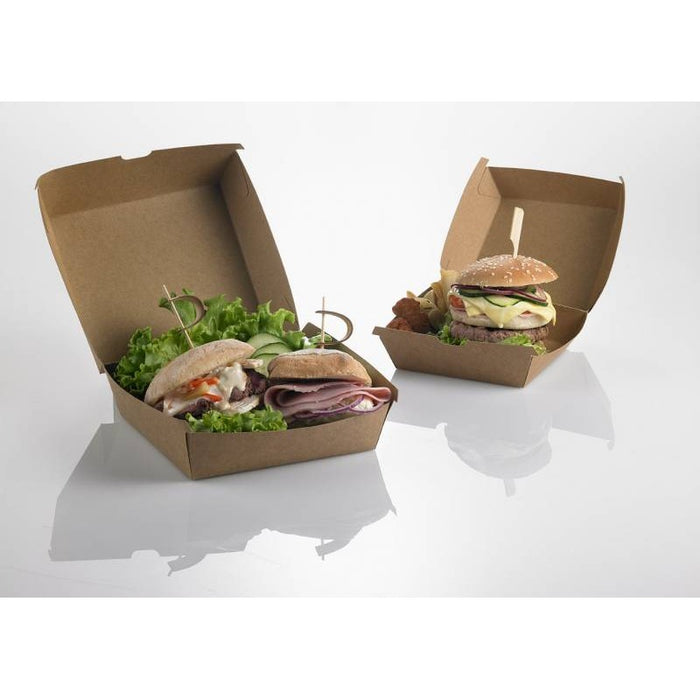 Porta Hamburger panino biodegradabile pla 120X120X70mm