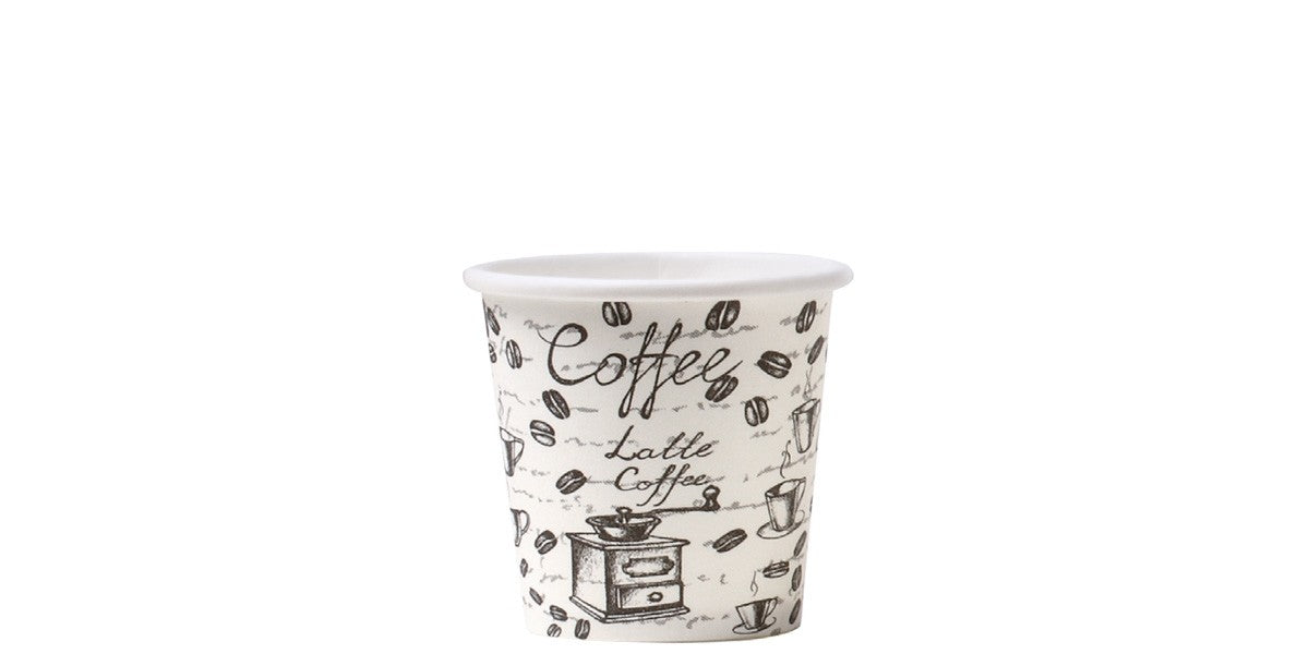 Bicchierini Coffee Way in Carta biodegradabile - 2,5oz/74ml