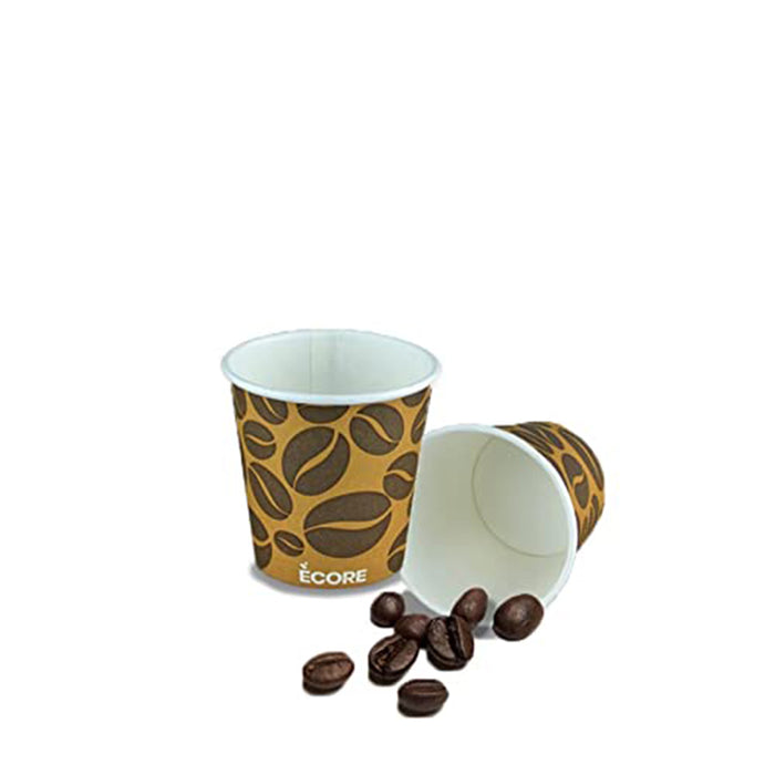 Graphic coffee glasses ECORE CHICCO of Coffee 75ml