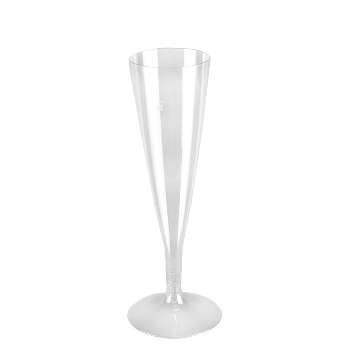 Verre à flûte en plastique transparent de 130 ml