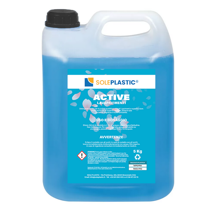 Nettoyant pour sols "ACTIVE", bidon de 5 litres.