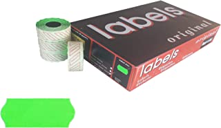 Rotoli Etichette per Prezzatrice dal Colore Verde Fluo da 26x12 mm.