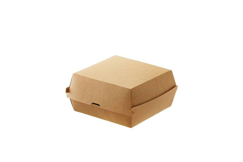 Hamburger box  kraft/pe avana  cm16x16x9h  900 ml