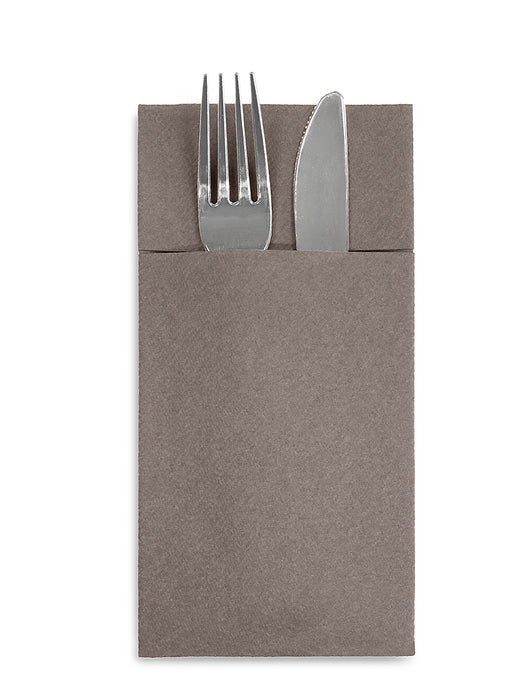 Cutlery napkin holder with pocket 40x32cm "Dove Grey"