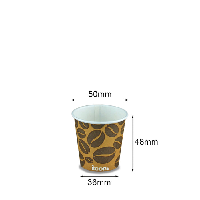 Graphic coffee glasses ECORE CHICCO of Coffee 75ml