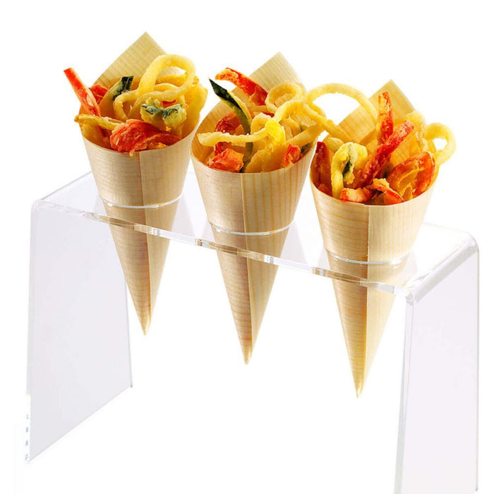 Cono finger food in legno di Pino