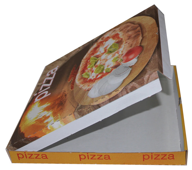 Scatole Porta Pizza Avana con chiusura Americana da cm30×40x5h