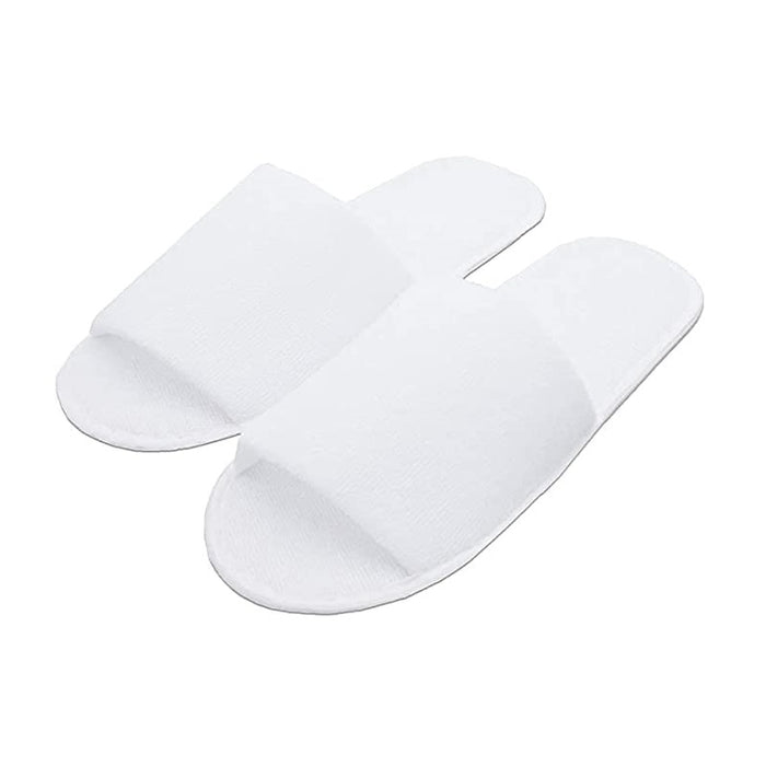 Disposable open slippers in synthetic sponge-like