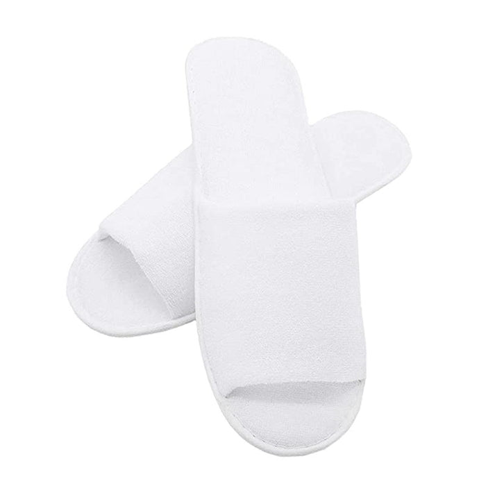 Disposable open slippers in synthetic sponge-like