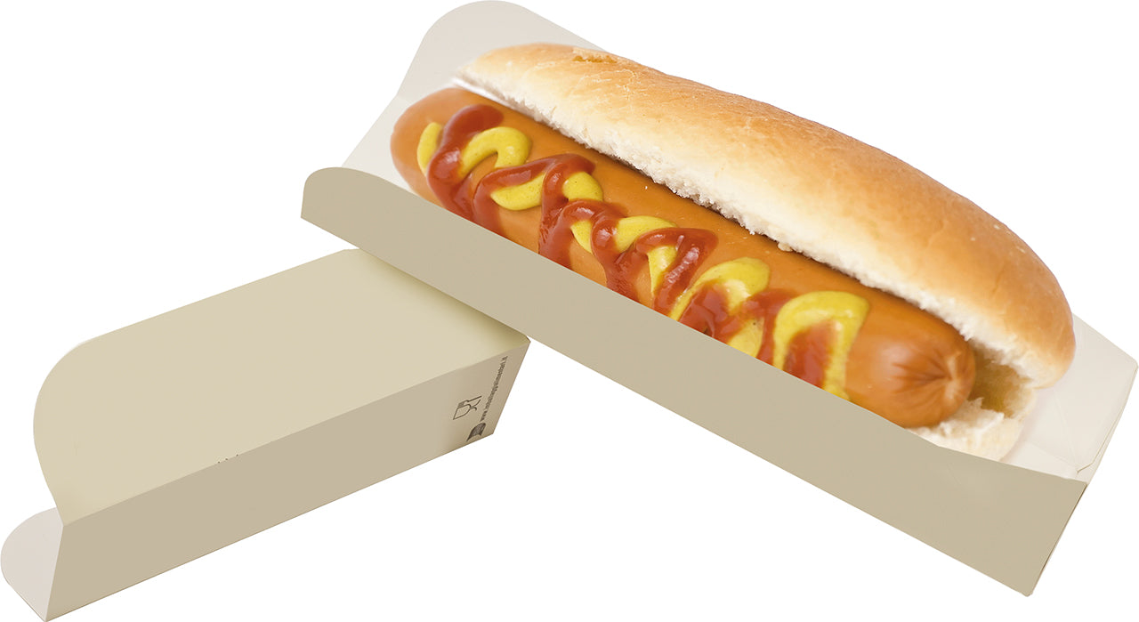 Open Hot Dog Holder Havana Bio Compost Paper