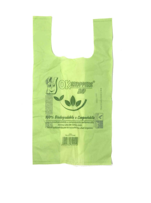 Shopper biodegradabile e compostabile generico verde