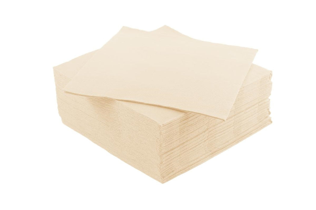 "Ivory" double-ply pointed-toe napkins measuring 38x38cm