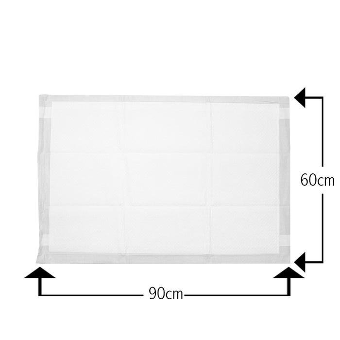 50 hygienic mats for pets available in boxes of 5 packs of 10 pieces and measuring 60x90 cm 