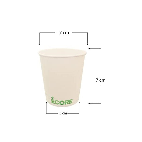 200ml white organic cardboard cups 