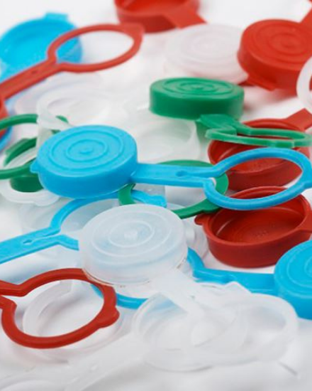 Plastic caps with ring cf 1000 pcs