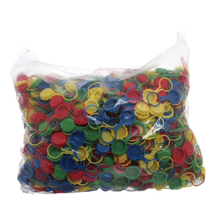 Plastic caps with ring cf 1000 pcs