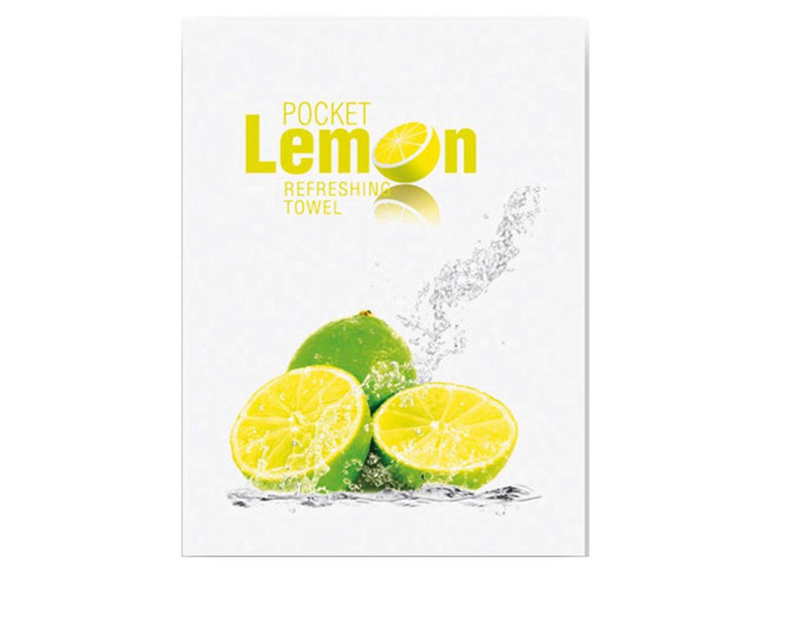 Disposable refreshing lemon wipes, 70x100mm