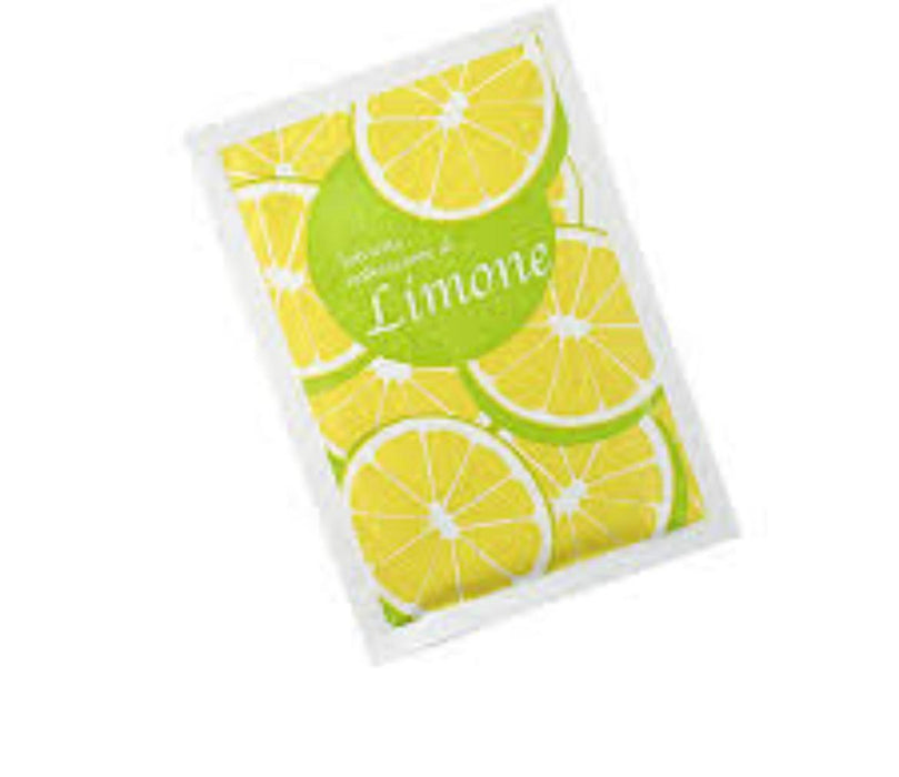 Disposable refreshing lemon wipes, 70x100mm