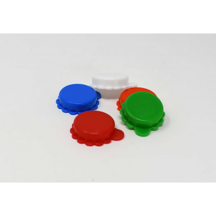 BOUCHONS EN PLASTIQUE MULTICOLORE SANS ANNEAU CF 1000 PCS